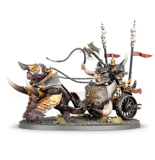 Pokazuje serię Slaves to Darkness, a nie konkretnie Gorebeast Chariot — to samo zdjęcie reprezentuje 2 jednostki tej armii.