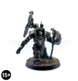 Shows the Iron Hands (X) range rather than Iron Father In Artificer Armour in particular — the same picture stands for 6 units of this army.