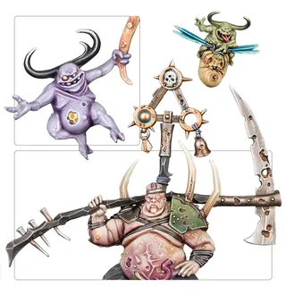 Muestra la gama Maggotkin of Nurgle y no Pusgoyle Blightlords en particular — la misma imagen representa a 2 unidades de este ejército.