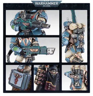 Zeigt die Reihe Astra Militarum und nicht Militarum Tempestus Command Squad im Besonderen — dasselbe Bild steht für 2 Einheiten dieser Armee.