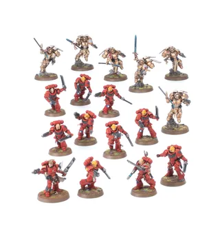 Показує серію Blood Angels, а не саме Knight Paladin — те саме зображення представляє 9 підрозділів цієї армії.