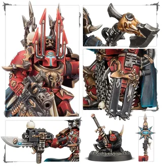 Muestra la gama Chaos Space Marines y no Chaos Lord in Terminator Armour en particular — la misma imagen representa a 2 unidades de este ejército.