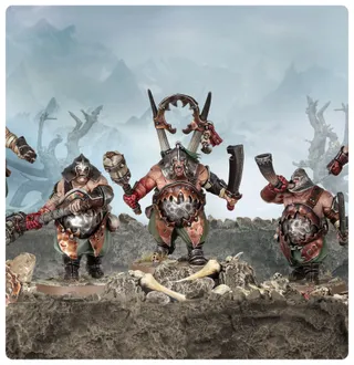 Shows the Ogor Mawtribes range rather than Ogor Gluttons in particular — the same picture stands for 2 units of this army.