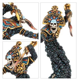 Shows the Tomb Kings of Khemri - Mortuary Cult range rather than Prince Apophas in particular — the same picture stands for 2 units of this army.