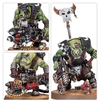 Muestra la gama Orks y no Boyz en particular — la misma imagen representa a 2 unidades de este ejército.
