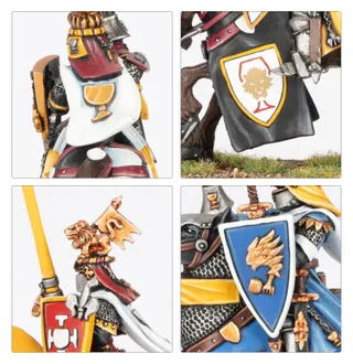 Shows the Kingdom of Bretonnia - Errantry Crusade range rather than Grail Knights in particular — the same picture stands for 3 units of this army.
