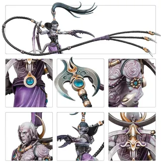 Показує серію Hedonites of Slaanesh, а не саме Syll'Esske, the Vengeful Allegiance (Scourge of Ghyran) — те саме зображення представляє 2 підрозділи цієї армії.