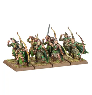 Zeigt die Reihe Wood Elf Realms und nicht Shadowdancers im Besonderen — dasselbe Bild steht für 4 Einheiten dieser Armee.