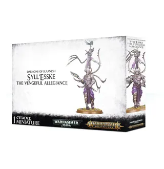 Показує серію Hedonites of Slaanesh, а не саме Syll'Esske, the Vengeful Allegiance (Scourge of Ghyran) — те саме зображення представляє 2 підрозділи цієї армії.