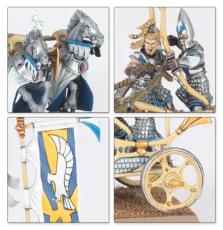 Zeigt die Reihe High Elf Realms - Chracian Warhost und nicht Storm Weavers im Besonderen — dasselbe Bild steht für 5 Einheiten dieser Armee.