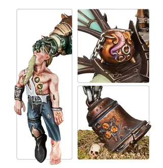 Muestra la gama Maggotkin of Nurgle y no Pusgoyle Blightlords en particular — la misma imagen representa a 2 unidades de este ejército.