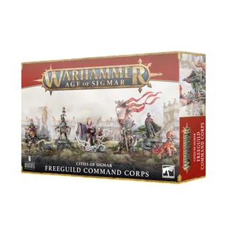 Muestra la gama Cities of Sigmar y no Freeguild Command Corps Auxiliaries en particular — la misma imagen representa a 3 unidades de este ejército.