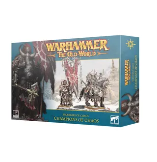 Shows the Warriors of Chaos - Heralds of Darkness range rather than Aspiring Champion in particular — the same picture stands for 4 units of this army.