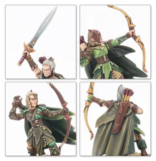 Zeigt die Reihe Wood Elf Realms und nicht Shadowdancers im Besonderen — dasselbe Bild steht für 4 Einheiten dieser Armee.