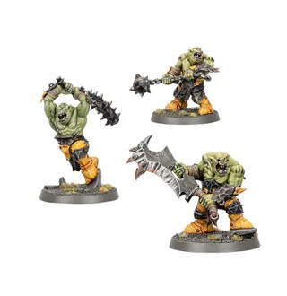 Muestra la gama Ironjawz y no Ironskull's Boyz en particular — la misma imagen representa a 2 unidades de este ejército.