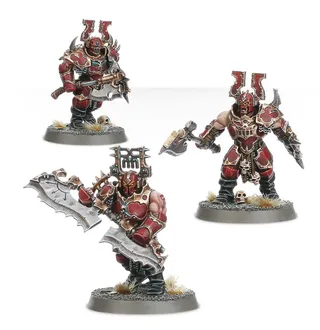 Zeigt die Reihe Blades of Khorne und nicht Blood Warriors im Besonderen — dasselbe Bild steht für 2 Einheiten dieser Armee.