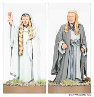 Muestra la gama Lothlorien y no Galadriel en particular — la misma imagen representa a 2 unidades de este ejército.
