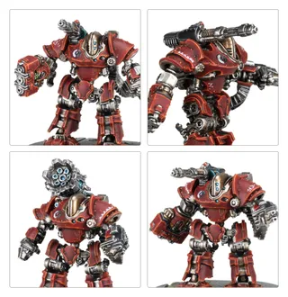 Muestra la gama Mechanicum Taghmata y no Ursarax Cohort en particular — la misma imagen representa a 5 unidades de este ejército.