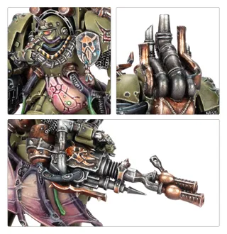 Zeigt die Reihe Death Guard und nicht Chaos Cerastus Knight Lancer im Besonderen — dasselbe Bild steht für 3 Einheiten dieser Armee.