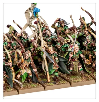 Показує серію Wood Elf Realms - Orion's Wild Hunt, а не саме Glade Captain — те саме зображення представляє 2 підрозділи цієї армії.
