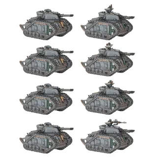 Shows the Solar Auxilia range rather than Leman Russ Annihilator Squadron in particular — the same picture stands for 5 units of this army.