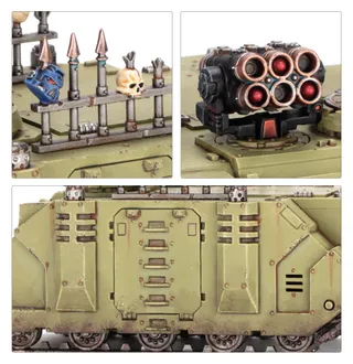 Zeigt die Reihe Death Guard und nicht Chaos Cerastus Knight Lancer im Besonderen — dasselbe Bild steht für 3 Einheiten dieser Armee.