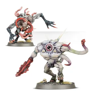 Zeigt die Reihe Emperor's Children und nicht Chaos Spawn im Besonderen — dasselbe Bild steht für 2 Einheiten dieser Armee.