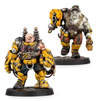Zeigt die Reihe Slave Ogryn und nicht 'Jotunn' H-Grade Industrial Servitor Ogryns im Besonderen — dasselbe Bild steht für 5 Einheiten dieser Armee.