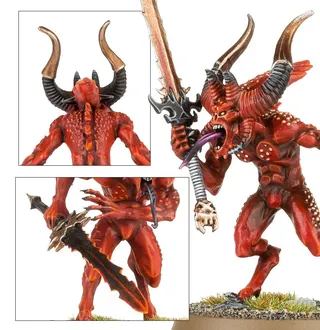Zeigt die Reihe Blades of Khorne und nicht Bloodletters im Besonderen — dasselbe Bild steht für 2 Einheiten dieser Armee.