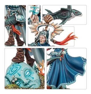 Zeigt die Reihe Idoneth Deepkin und nicht Isharann Tidecaster (Scourge of Aqshy) im Besonderen — dasselbe Bild steht für 2 Einheiten dieser Armee.