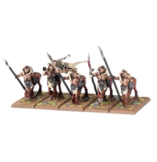 Zeigt die Reihe Beastmen Brayherds - Wild Herd und nicht Wargor im Besonderen — dasselbe Bild steht für 7 Einheiten dieser Armee.