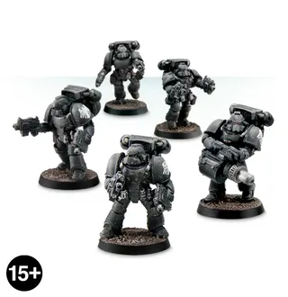 Zeigt die Reihe Imperial Fists (VII) und nicht Legion Champion With Jump Pack im Besonderen — dasselbe Bild steht für 4 Einheiten dieser Armee.