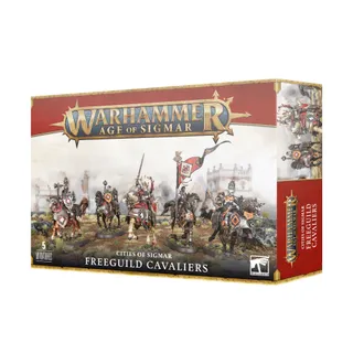 Muestra la gama Cities of Sigmar y no Freeguild Cavaliers en particular — la misma imagen representa a 2 unidades de este ejército.