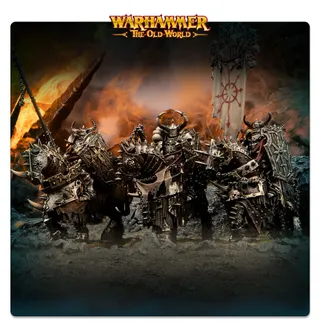 Muestra la gama Warriors of Chaos y no Chaos Knights en particular — la misma imagen representa a 2 unidades de este ejército.