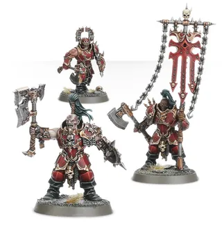 Zeigt die Reihe Blades of Khorne und nicht Blood Warriors im Besonderen — dasselbe Bild steht für 2 Einheiten dieser Armee.