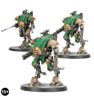 Muestra la gama Knight Household y no Knight Armiger Banner en particular — la misma imagen representa a 2 unidades de este ejército.