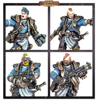 Zeigt die Reihe House Orlock und nicht Orlock Underhive Crew im Besonderen — dasselbe Bild steht für 2 Einheiten dieser Armee.