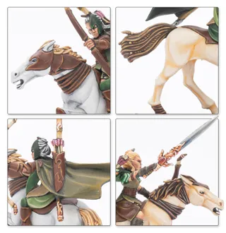 Zeigt die Reihe Wood Elf Realms und nicht Shadowdancers im Besonderen — dasselbe Bild steht für 4 Einheiten dieser Armee.