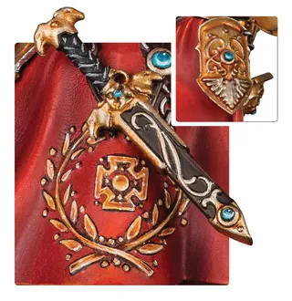 Показує серію Adeptus Custodes, а не саме Allarus Custodians — те саме зображення представляє 2 підрозділи цієї армії.