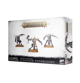 Muestra la gama Hedonites of Slaanesh y no Slaangor Fiendbloods en particular — la misma imagen representa a 2 unidades de este ejército.