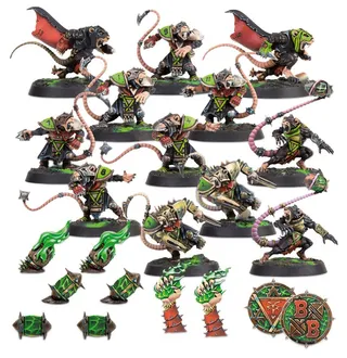 Zeigt die Reihe Skaven und nicht Skaven Blitzer im Besonderen — dasselbe Bild steht für 3 Einheiten dieser Armee.