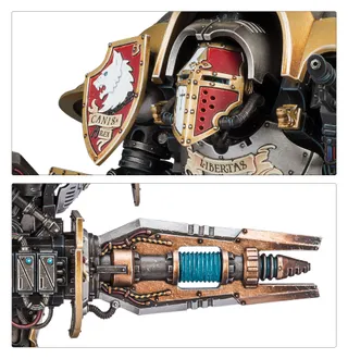Muestra la gama Space Wolves y no Knight Preceptor en particular — la misma imagen representa a 2 unidades de este ejército.
