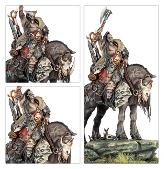 Darkoath Chieftain on Warsteed reference photo