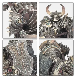 Muestra la gama Warriors of Chaos y no Chaos Knights en particular — la misma imagen representa a 2 unidades de este ejército.
