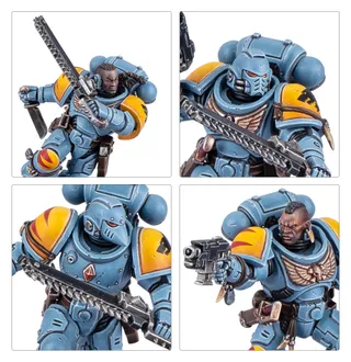 Muestra la gama Space Wolves y no Armiger Warglaive en particular — la misma imagen representa a 7 unidades de este ejército.