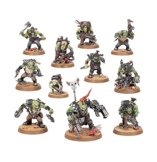 Muestra la gama Orks y no Boyz en particular — la misma imagen representa a 2 unidades de este ejército.