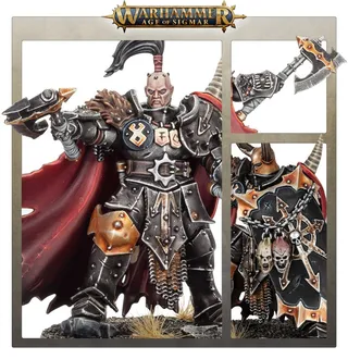 Pokazuje serię Slaves to Darkness, a nie konkretnie Exalted Hero of Chaos — to samo zdjęcie reprezentuje 2 jednostki tej armii.