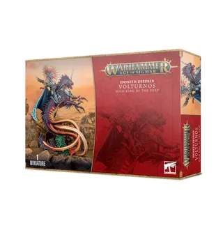 Показує серію Idoneth Deepkin, а не саме Volturnos, High King of the Deep — те саме зображення представляє 2 підрозділи цієї армії.