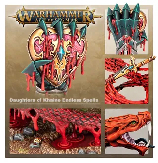 Zeigt die Reihe Daughters of Khaine und nicht The Shadeborn im Besonderen — dasselbe Bild steht für 3 Einheiten dieser Armee.