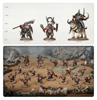 Zeigt die Reihe Ogor Mawtribes und nicht Frost Sabres im Besonderen — dasselbe Bild steht für 7 Einheiten dieser Armee.